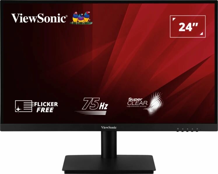 24" Монитор ViewSonic VA2406-H, 1920x1080 75Hz черный