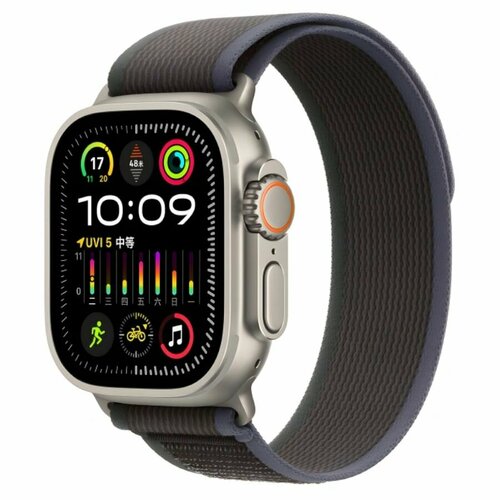 Ремешок для смарт-часов WiWU Wi-WB006 нейлоновый для Apple Watch 1-8/SE 42/44/45/49mm - Blue+Black синий, синий, черный, размер L (запястье 160–180 мм), XL (запястье 180–200 мм), XXL (запястье более 200 мм), М (запястье 150–160 мм)