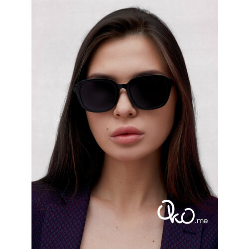 Солнцезащитные очки , черный глянцевый /черный