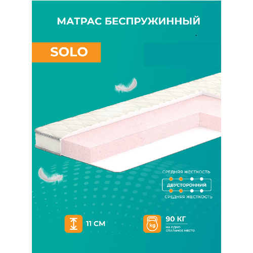 Матрас анатомический 140х195 Аккорд Solo, пружинный, белый