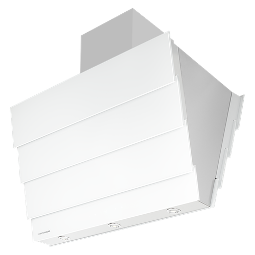 Наклонная вытяжка Kuppersberg RAMZ 90 W, цвет корпуса белый , цвет окантовки/панели белый