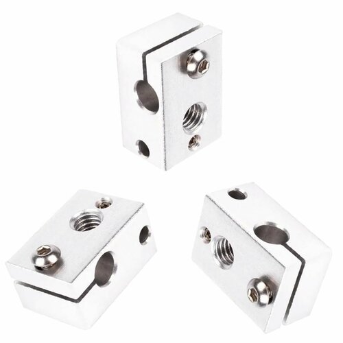 Нагревательный блок 3DiY E3D V6 Под термистор с капсулой Алюминий х 3 шт 900₽