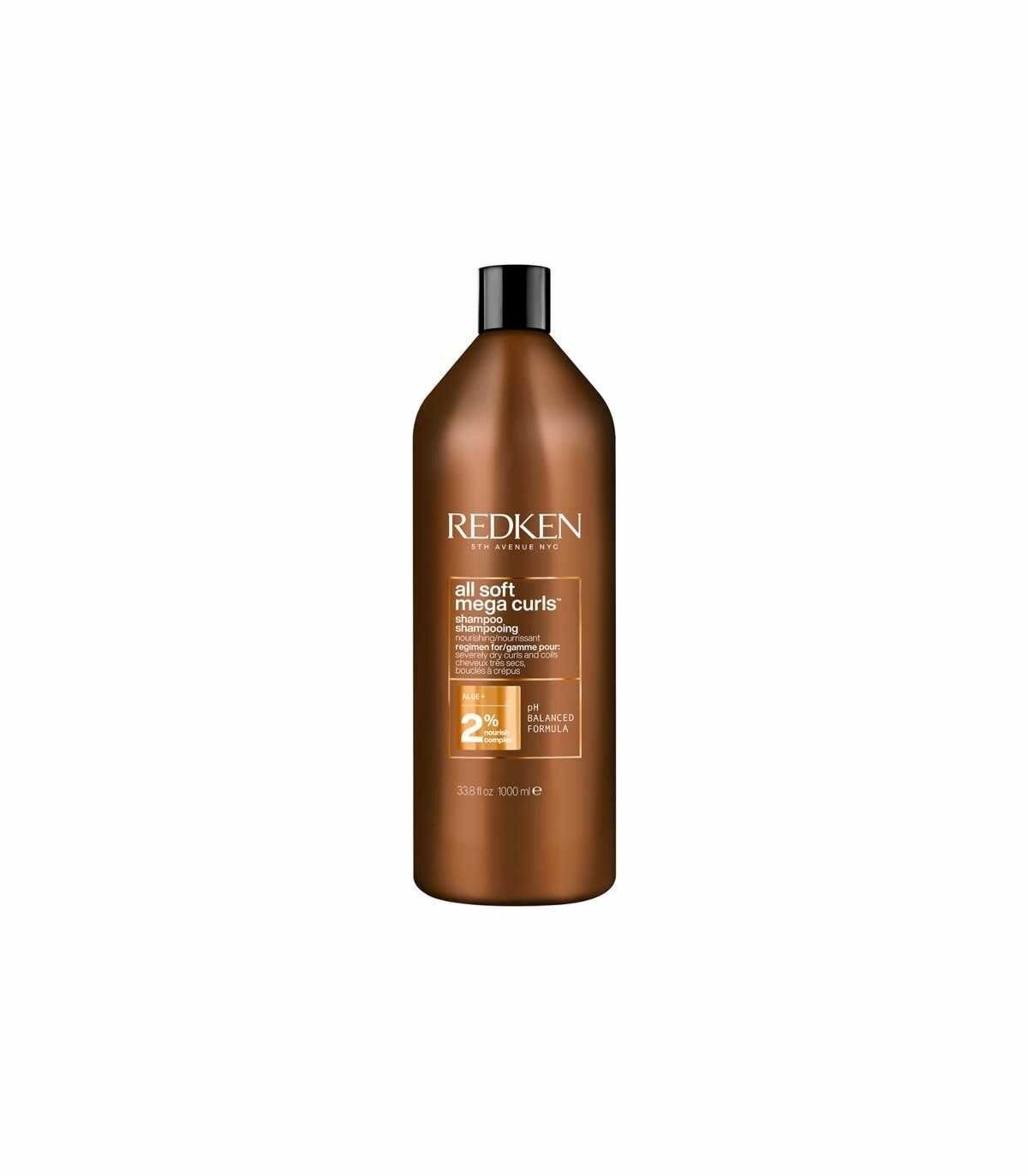 фото Redken - All Soft Mega Curls Shampoo Шампунь для питания сухих ломких и вьющихся волос 1000 мл
