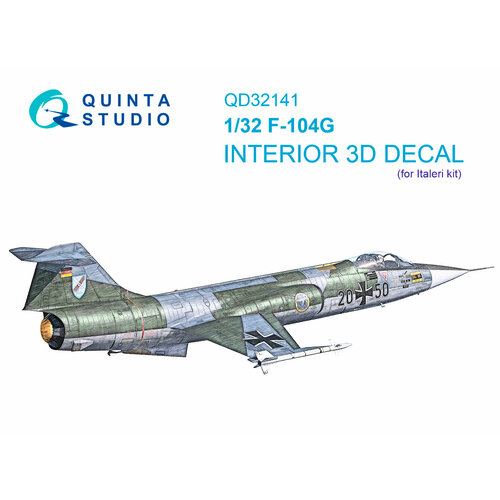 qd48228 3d декаль интерьера кабины t 6g italeri QD32141 3D Декаль интерьера кабины F-104G (Italeri)