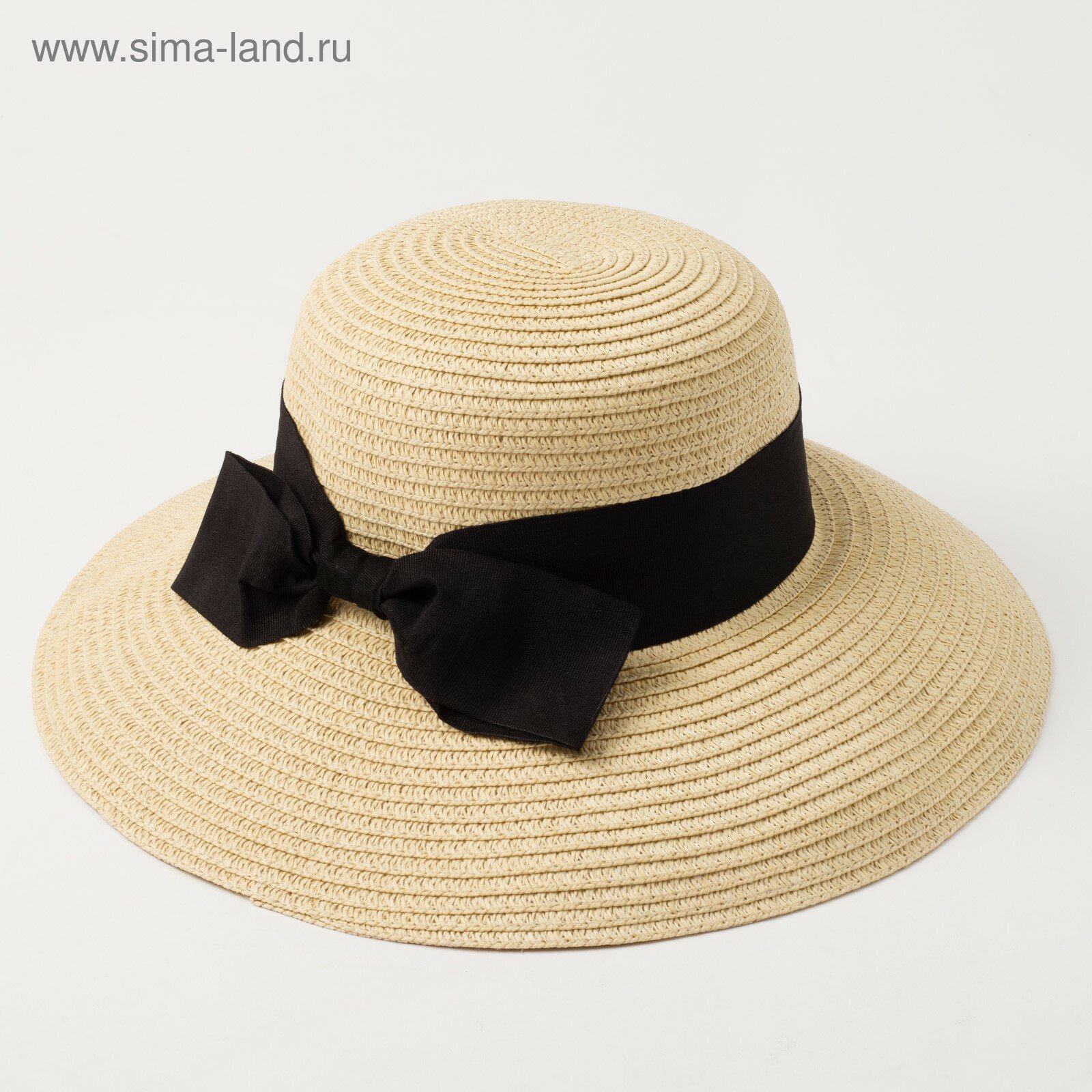 Шляпа женская MINAKU "Beach", размер 56-58, цвет бежевый (1шт.)