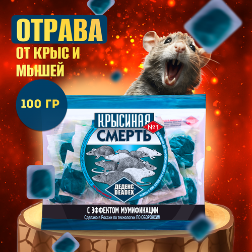 Крысиная смерть Отрава от мышей и крыс мумифицирующая 100гр отрава от крыс и мышей крысиная смерть 1