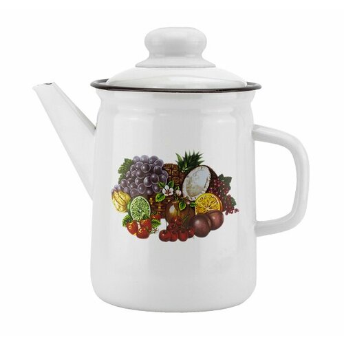 Кофейник эмаль 2.0Л ФРУКТЫ-ОВАЛ-Г магнитогорск