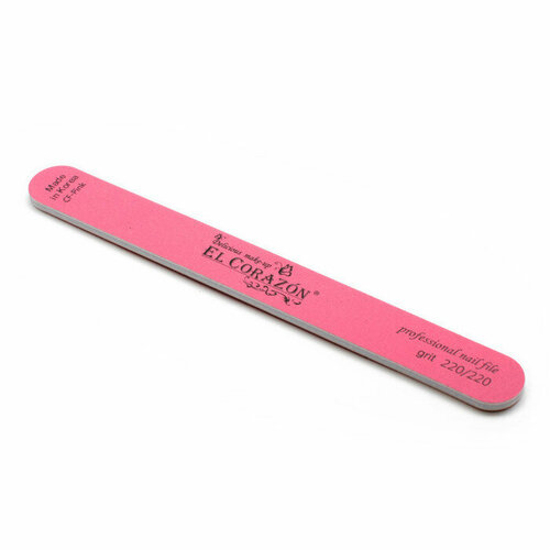 El Corazon Пилки Для Натуральных Ногтей Grit 220/220 розовая CF-Pink