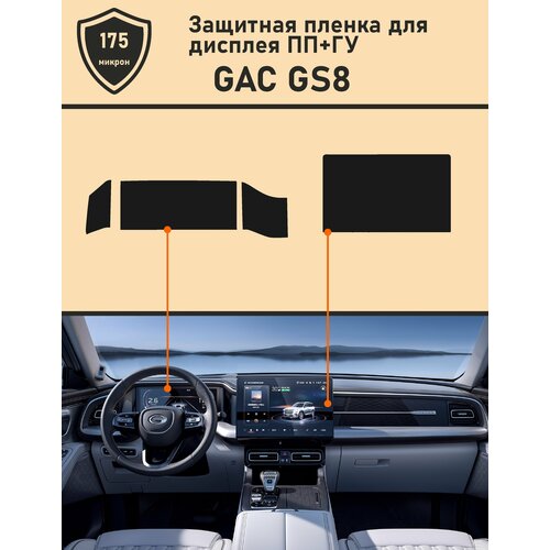 GAC GS8/ Защитная пленка для дисплея приборной панели +ГУ 2 набора защитная пленка для экрана приборной панели мотоцикла