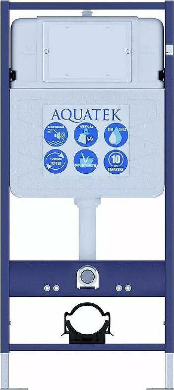 Комплект Aquatek унитаз с инсталляцией SET AQUATEK европа cm + сиденье с микролифтом