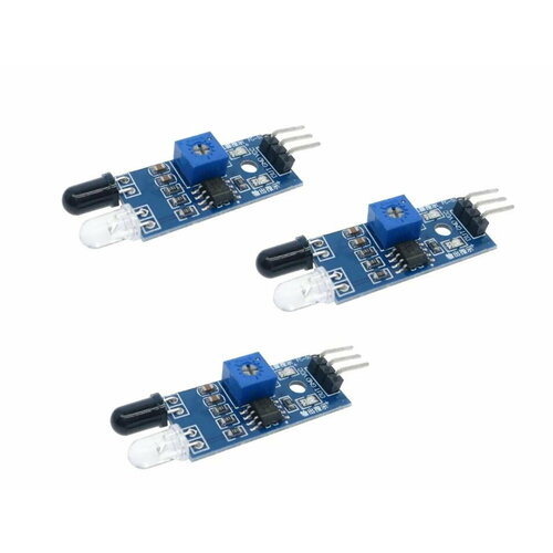 Инфракрасный датчик обнаружения препятствий 3шт 418₽