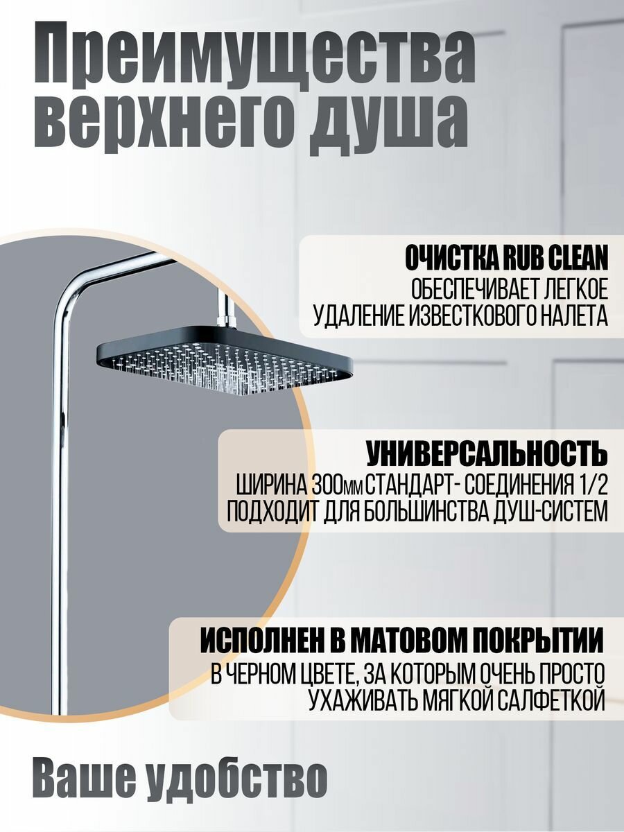 Верний душ Orange S13TSb - фото №8