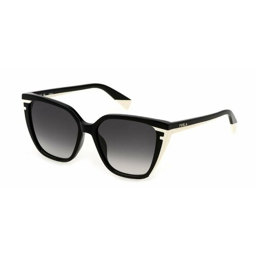 Солнцезащитные очки FURLA, белый, черный солнечный зонтик 782