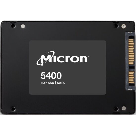 Накопитель SSD 2.5" Micron 960GB 5400 Pro SATA (6 Gb/s), 540MB/s/520MB/s, 176-layer 3D TLC NAND, 1,5 DWPD (MTFDDAK960TGA-1BC1ZABYY)