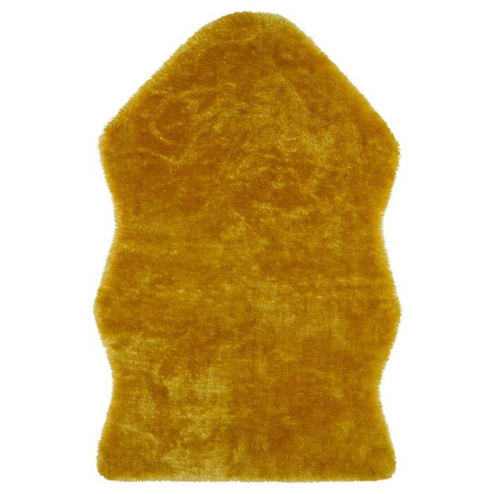 Коврик-шкура икеа тофтлунд желтый 0.85 х 0.55 м