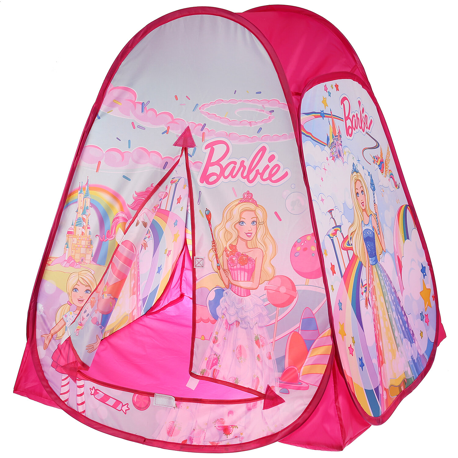 Палатка детская игровая Барби в сумке Играем вместе