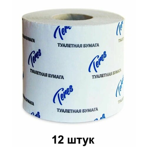 Teres Туалетная бумага 1-слойная, 54 м, 12 шт