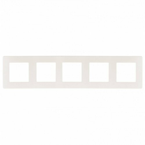 ЭРА рамка для розеток и выключателей Серия 12 12-5105-01 на 5 постов Сатин белый Б0052539 100 шт 40300₽