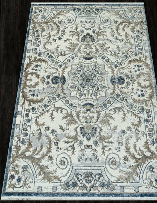 Ковер 00765A - D.BLUE FDY / CREAM HB - Прямоугольник - коллекция SAHARA 2.00x4.00