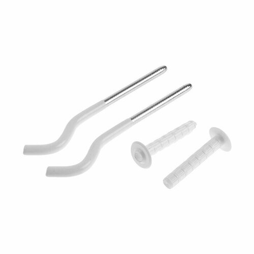 Кронштейн для радиатора OMEC, с дюбелем, 9x195 мм, круглый, обрезиненный (комплект из 6 шт)