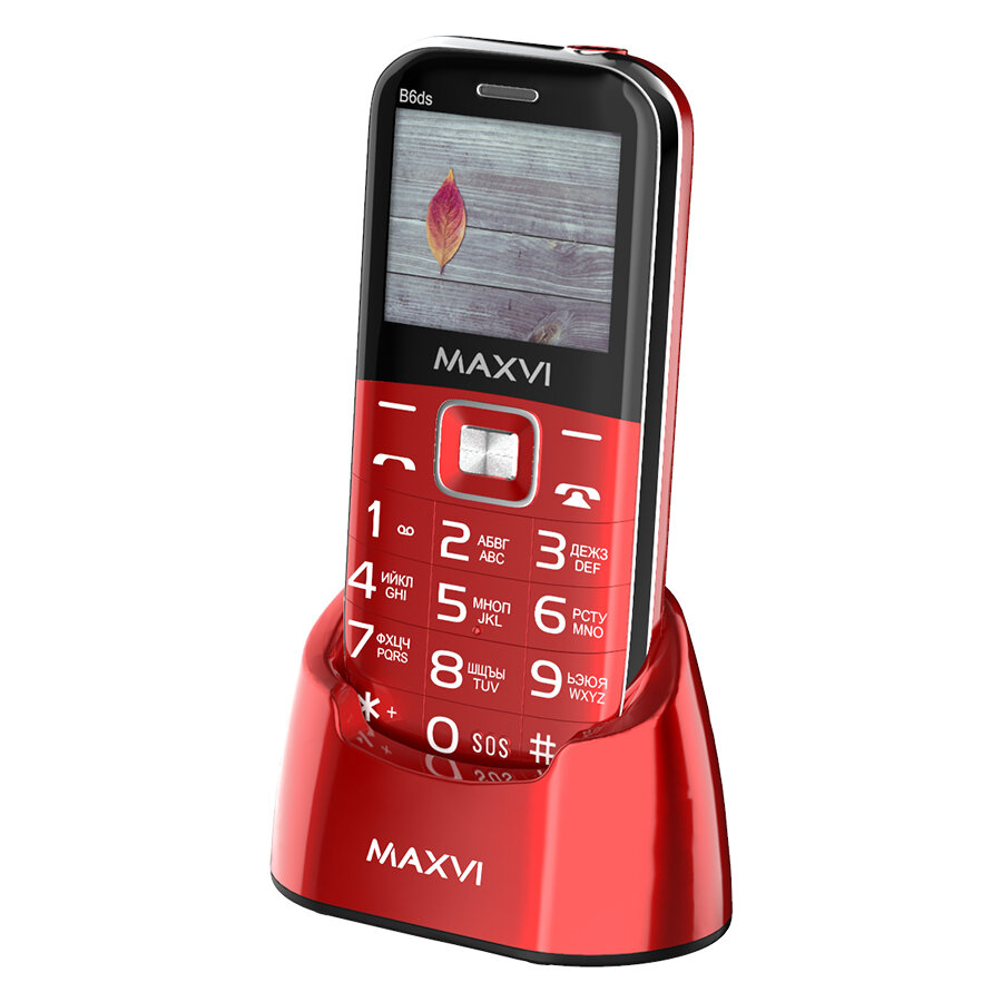 Сотовый телефон Maxvi B6ds Red