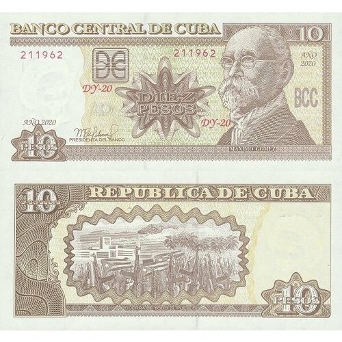 Куба 10 песо 1997 - 2020 UNC боливия 50000 песо 1984 unc pick 170