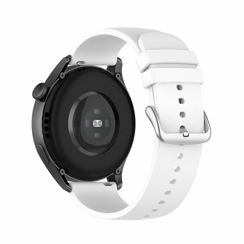Ремешок силиконовый 22мм для Huawei Watch 3/GT 2 Pro/GT 2e - белый