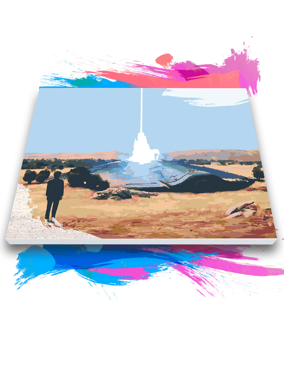 Картина по номерам на холсте BTS Jin - The Astronaut 2, 70 х 90 см