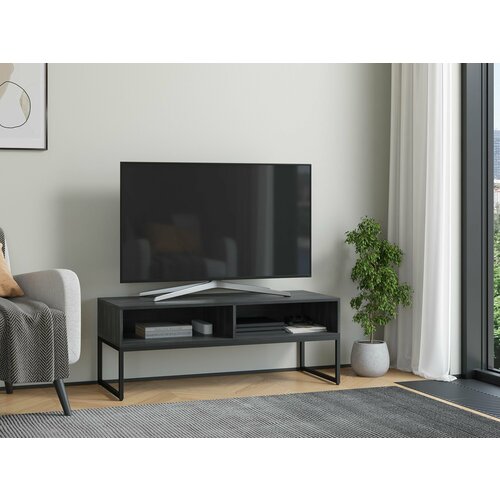 Тумба ТВ Айсберг Лофт Черныйсеверное дерево темное 7490₽