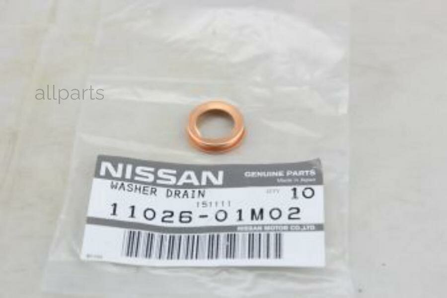 NISSAN 11026-01M02 Прокладка сливной пробки NISSAN 11026-01M02