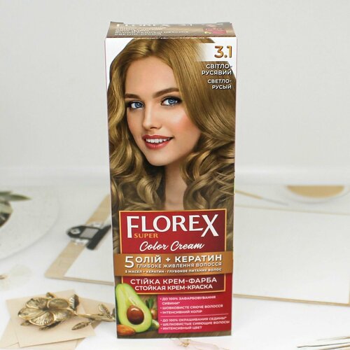 Краска для волос 31 FLOREX-SUPER Светло-русый 349₽