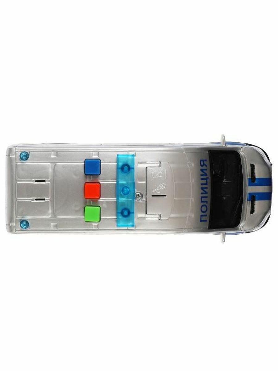 Машина "Ford Transit Полиция" 16 см пластмассовая свет звук TRANSITVAN-16PLPOL-SR ТЕХНОПАРК - фото №15