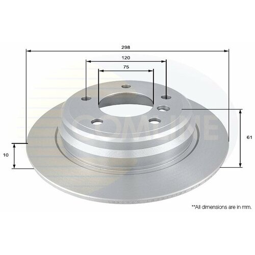 Диск тормозной зад Comline ADC1724