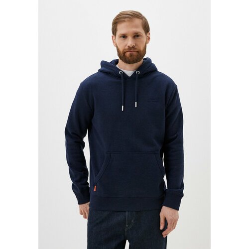 Худи Superdry ESSENTIAL LOGO HOODIE, размер M, синий худи superdry essential logo hoodie размер m синий