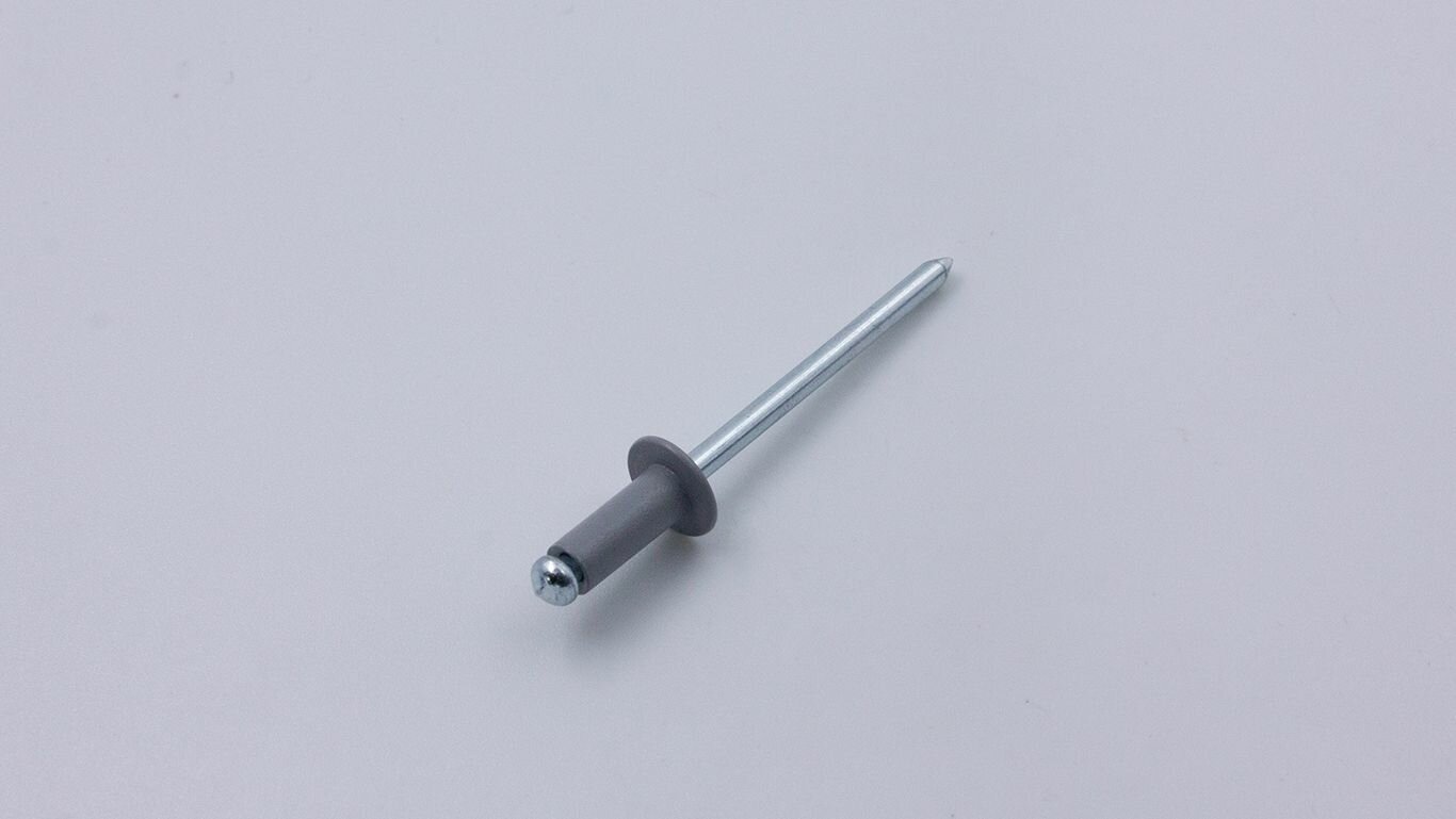 Изображение Заклепка вытяжная 4x10 серая RAL7004 100шт.