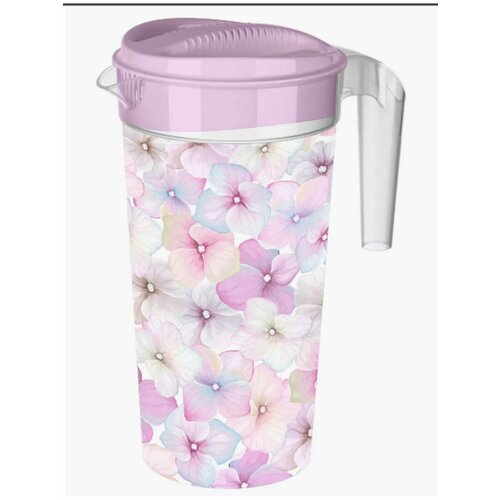 Кувшин для воды и сока с декором гортензия 15 литра 420₽