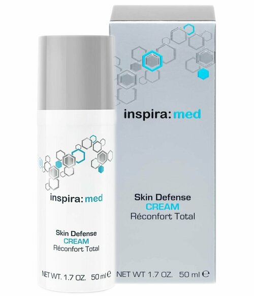 Inspira cosmetics, Успокаивающий крем для чувствительной кожи Skin defense cream 50 мл.