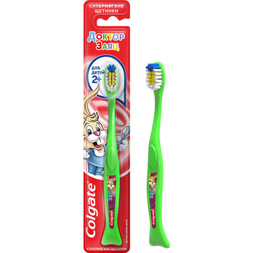 Зубная щетка Colgate Доктор заяц для детей 2 Супермягкая в ассортименте 600₽