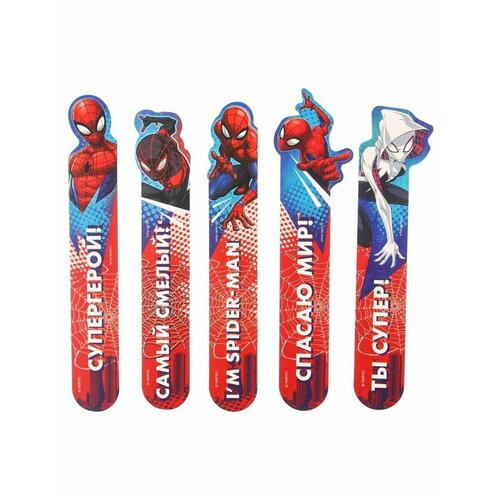 Набор открыток-закладок Супергерой, Человек-Паук, 5 шт. набор открыток закладок супергерой человек паук 5 шт marvel