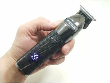 фото Электрический мощный триммер для окантовки, волос и бороды. Профессиональная машинка для стрижки