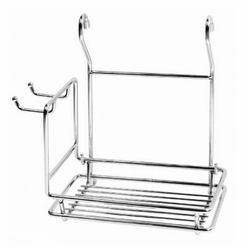 Полка навесная на рейлинг с боковыми крючками 709₽