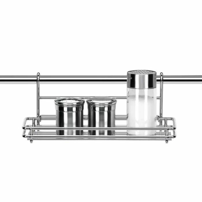 Полка на рейлинг Tescoma MONTI 26х16х12 см, нержавеющая сталь — фото 1