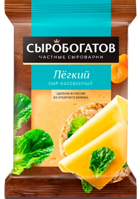 Сыр Сыробогатов Легкий сыр 25% 180г