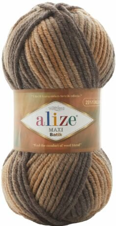 Пряжа ALIZE Superlana Maxi Batik: 7800, 4 шт 100 м 100 г, 25% шерсть , 75% акрил — фото 1