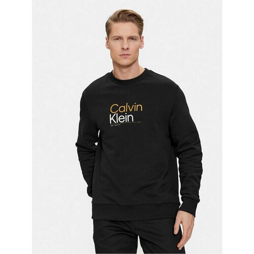 Свитшот CALVIN KLEIN, размер M [INT], черный свитшот calvin klein размер xxl зеленый