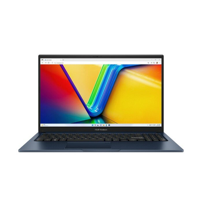 Ноутбук Asus VivoBook X1504ZA, 15.6", i3 1215U, 16Гб, SSD 512 Гб, UHD, noOS, синий