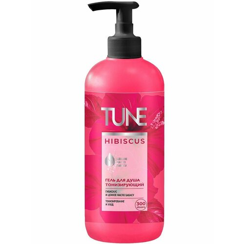 Tune Гель для душа Тонизирующий Гибискус Дозатор 500 мл 307₽