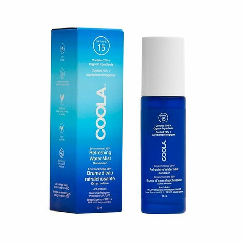 Coola, Солнцезащитный спрей для лица Daily Protection Refreshing Water Mist SPF15 1.7oz