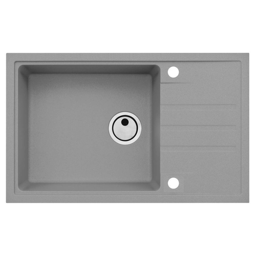 Мойка ALVEUS GRANITAL INTERMEZZO 130 CONCRETE-G81 780X480X200 1X в комплекте с сифоном