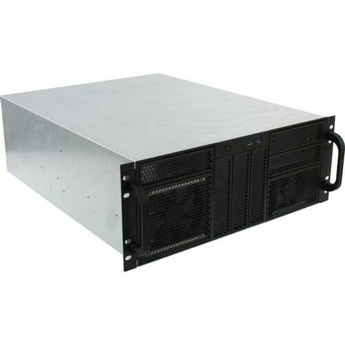 Procase Корпус RE411-D6H8-E-55 Корпус 4U server case,6x5.25+8HDD, черный, без блока питания, глубина 550мм, MB EATX 12"x13"